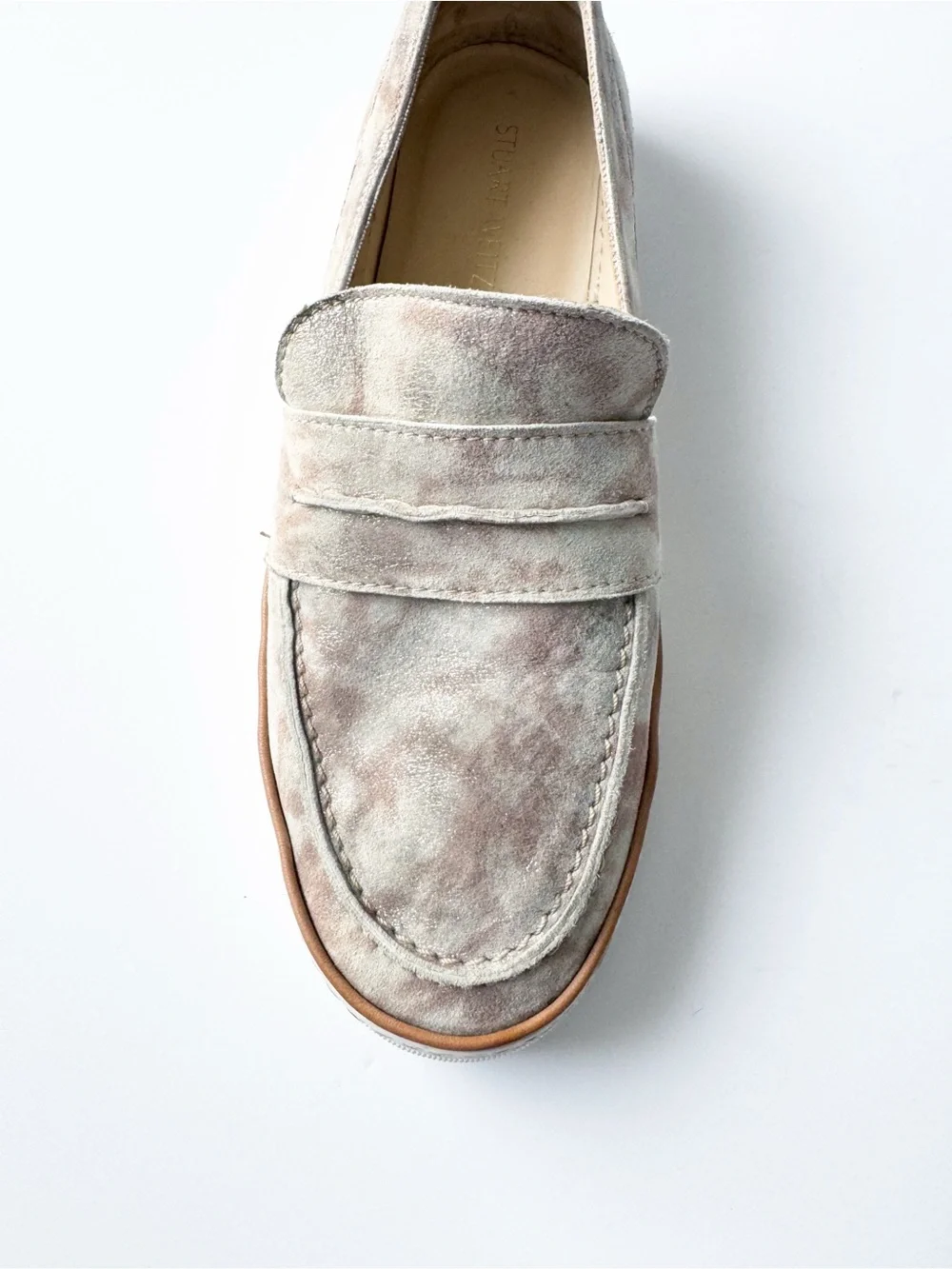 Stuart Weitzman Lounge Penny Clouded Nappa Loafers | 9